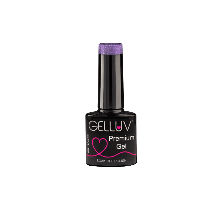 Gelluv Heather Shimmer Spring Collection Gel Polish Step 3 8ml
