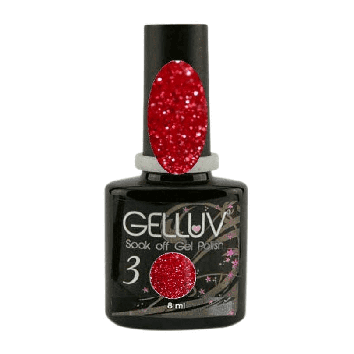 Gelluv Candy Cane All that Glitters Collection Gel Polish 8ml