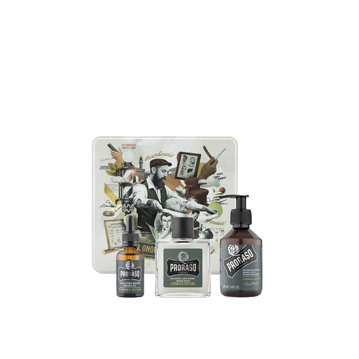 Proraso Cypress & Vetyver Beard Care Tin