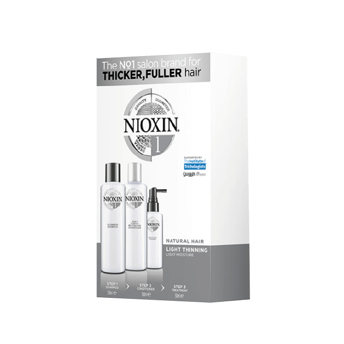 Nioxin System 1- 3 Part Kit for Natural Hair with Light Thinning