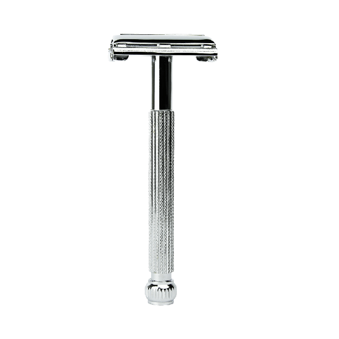Parker 29L Unisex Textured Long Handle Butterfly Open Safety Razor