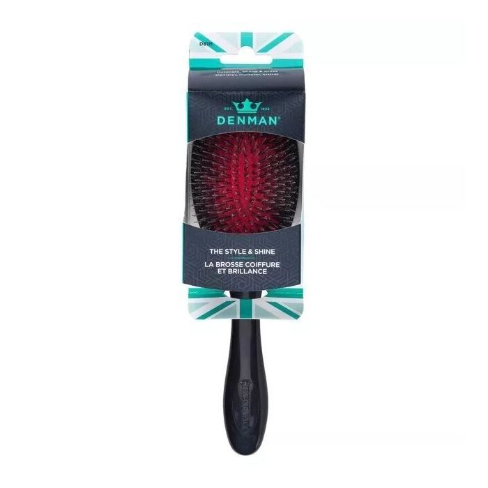 Denman D81M Style & Shine Bristle & Nylon Cushion Brush