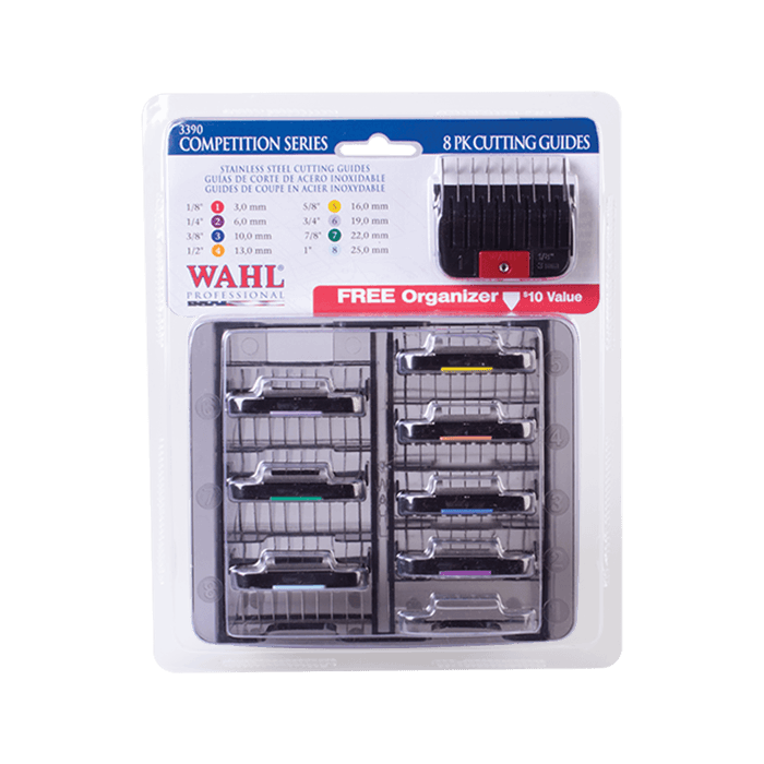 Wahl 3390 Stainless Steel Comb Guide Set No.1-8