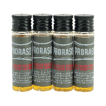 Proraso Italian Hot Oil Beard Treatment Wood and Spice 4 x 17ml