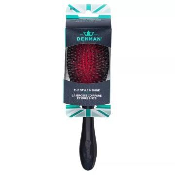 Denman D81M Style & Shine Bristle & Nylon Cushion Brush