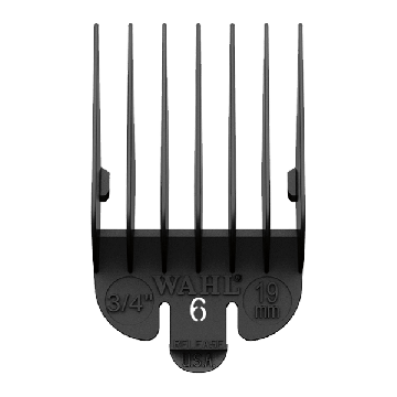 Wahl 3174 No.6 Attachment Comb 19mm Black