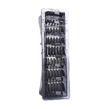 Wahl 3170-801 No.1-8 Black Plastic Comb in Caddy