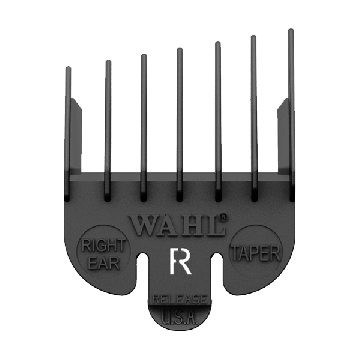 Wahl 3106-450 Right Ear Taper Attachment Comb Black