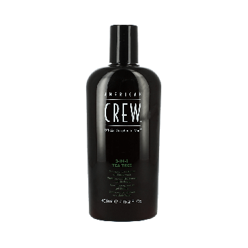 American Crew Tea Tree 3-in-1 Shampoo, Conditioner, Bodywash 450ml