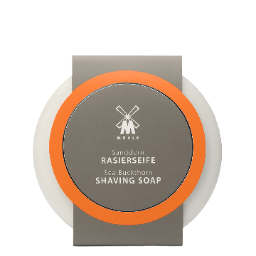 MUHLE RN2SD Shave Care Porcelain Dish & Sea Buckthorn Shaving Soap 65g