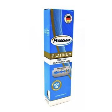 Personna Platinum Chrome Double Edge Razor Blades (200 Blades)