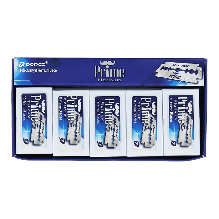 Dorco Prime Platinum Double Edged Razor Blades (100 Blades)