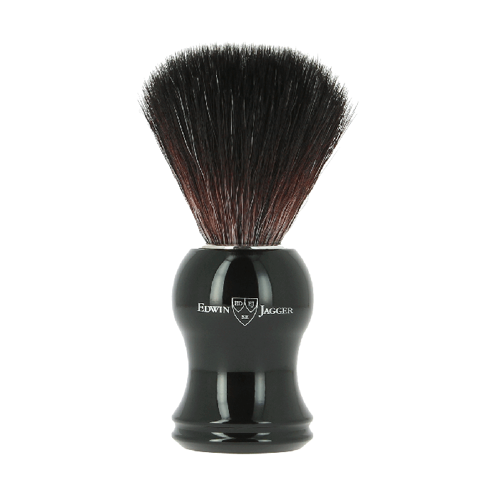 Edwin Jagger Ebony Synthetic Shaving Brush 21P36