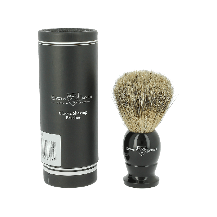 Edwin Jagger Small Best Badger Shaving Brush with Ebony Handle 9EJ876