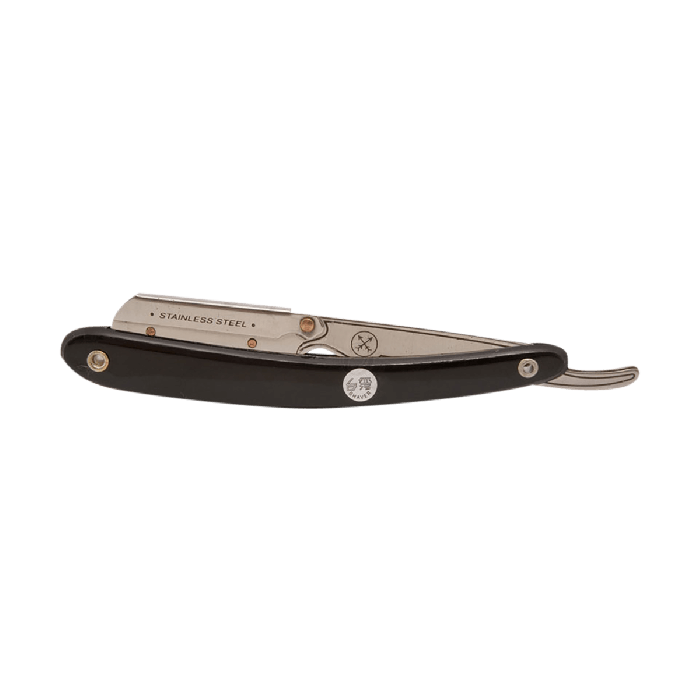 Parker SRB/33R Black Resin Handle Clip Type Barber/Straight Razor