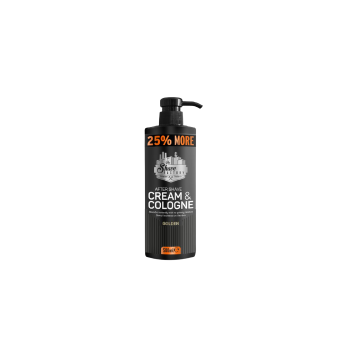The Shave Factory Cream & Cologne Golden Aftershave 500ml