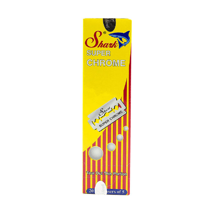 Shark Super Chrome Double Edge Razor Blades (100 Blades)