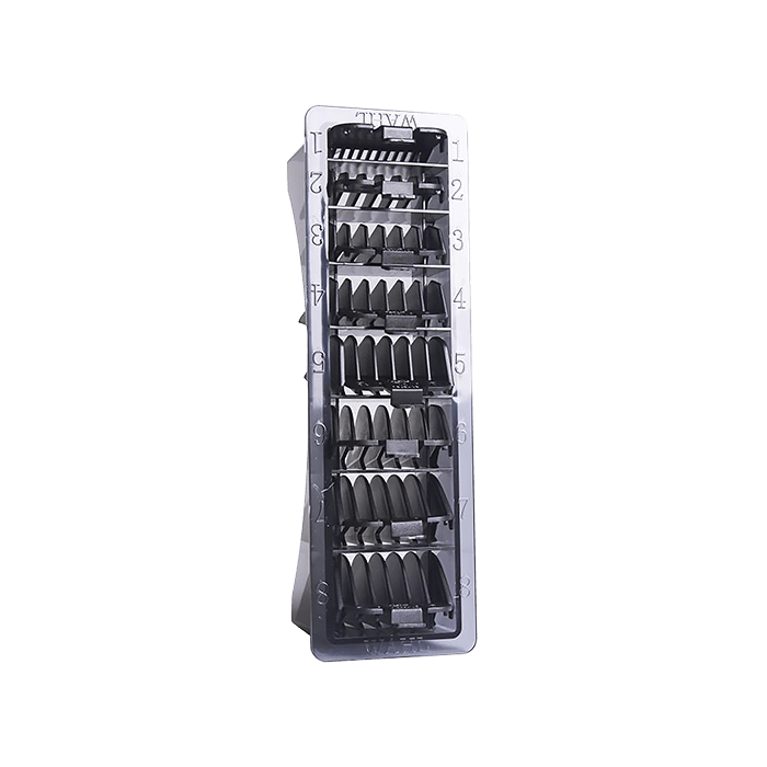 Wahl 3170-801 No.1-8 Black Plastic Comb in Caddy